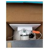 Luxrite Square LED Downlights, 14 W = 90 W, 5 Selectable Colors 2700 K | 3000 K | 35000 K | 4000 K | 5000K, dimmable LED light, 1100 lumens, wet rating, Energy Star, IC rating