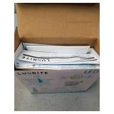 Luxrite Square LED Downlights, 14 W = 90 W, 5 Selectable Colors 2700 K | 3000 K | 35000 K | 4000 K | 5000K, dimmable LED light, 1100 lumens, wet rating, Energy Star, IC rating