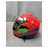 WOW Motorcycle Full Face Helmet Street Bike BMX MX Youth Kids HKY-B15 Spider Red Size Medium