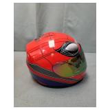 WOW Motorcycle Full Face Helmet Street Bike BMX MX Youth Kids HKY-B15 Spider Red Size Medium