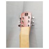 Vangoa 6 String Banjo Guitar Mini, 26 Inch Sapele Travel Banjo Guitar for Beginners with Bag, Pick-up, Strap, Picks