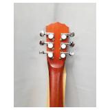 Vangoa 6 String Banjo Guitar Mini, 26 Inch Sapele Travel Banjo Guitar for Beginners with Bag, Pick-up, Strap, Picks