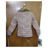 luvamia Women Casual Warm Winter Faux Fur Quilted Parka Lapel Zip Jacket Puffer Coat Size Small