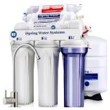 iSpring Reverse Osmosis Water Filter System w/ Alkaline Mineral Stage - 75GPD 6-stage RCC7AK with Designer Faucet