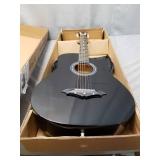 JOYMUSIC 6 String Acoustic Guitar Pack, Right, black (JG-38C BK)