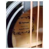 JOYMUSIC 6 String Acoustic Guitar Pack, Right, black (JG-38C BK)