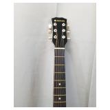 JOYMUSIC 6 String Acoustic Guitar Pack, Right, black (JG-38C BK)