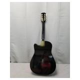 JOYMUSIC 6 String Acoustic Guitar Pack, Right, black (JG-38C BK)