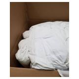 Luxurious Goose Down Comforter Down Fiber Duvet Insert, Exquisite Plain Solid Design, Palatial King White , Premium Baffle Box 100% Egyptian Cotton, 80 oz Fill Weight