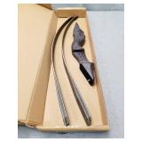 SinoArt 60" Takedown Longbow Archery Wooden Archery Bow Included Fur Rest Pad Stringer Tool Tab String Nocks Right and Left Hand for Hunting or Target