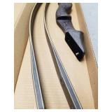 SinoArt 60" Takedown Longbow Archery Wooden Archery Bow Included Fur Rest Pad Stringer Tool Tab String Nocks Right and Left Hand for Hunting or Target