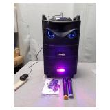 Moukey Bluetooth Karaoke Machine for Adults - Outdoor Karaoke Speaker with Wireless Microphone, 12" Subwoofer, DJ Lights (RMS 200W to 650W Peak Power)