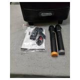 Moukey Bluetooth Karaoke Machine for Adults - Outdoor Karaoke Speaker with Wireless Microphone, 12" Subwoofer, DJ Lights (RMS 200W to 650W Peak Power)