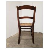 Antique Wicker Seat Chair