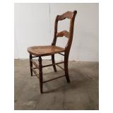 Antique Wicker Seat Chair