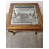 Glass Top End Table
