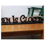 Kitchen Closed Sign