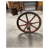 vintage wooden wheel