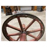 vintage wooden wheel