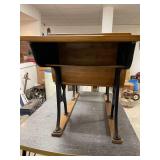 vintage school desks