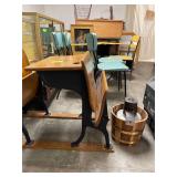 vintage school desks