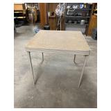 folding card table