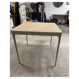 folding card table