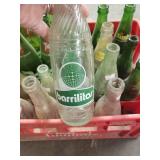 Crate of 23 Old Soda Bottles