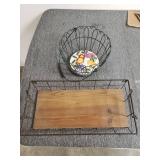 Lot of 2 Wire Baskets