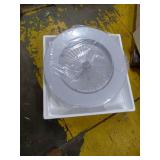 OUKANING 21" Enclosed Round Ceiling Fan w/ Light and Remote Controller