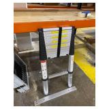 Sotech 15.5 FT Aluminum Telescoping Extension Ladder with Stabilizer Bar,One Button Retraction Telescopic Collapsible RV Ladder,Soft-Close and Pinch-Free EN131 Certified,Max Load 330 lbs