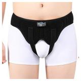 Tenbon Hernia Belts for Men - Groin Hernia Support for Men and Woman Medical Hernia Guard Inguinal Truss for Single/Double Sports Hernia Adjustable Waist Strap with 2 Removable Compression Pads