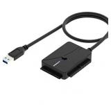 Sabrent USB 3.0 to SSD/SATA/IDE 2.5/3.5/5.25-INCH Hard Drive Converter with UL Power Supply & LED Activity Lights [10TB Support] (USB-DS12)