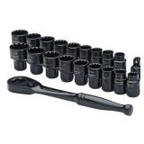 Crescent CX6PT20 20-Piece X6 Pass-Through Ratchet and Sockets