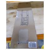 YISONHO Metal 3-Shelf Toilet Storage Rack Bathroom Corner Freestanding Storage Over Toilet Shelf Paper Holder Organizer Towels Plants Books (White)