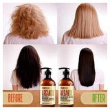 Moroccan Argan Oil Shampoo and Conditioner SLS Sulfate Free Gift Set - Best for Damaged, Dry, Curly or Frizzy Hair - Thickening for Fine / Thin Hair, Safe for Color and Keratin Treated Hair