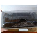 ToiletTree Products Deluxe Larger Fogless Shower Shaving Mirror with Squeegee, Large, Black