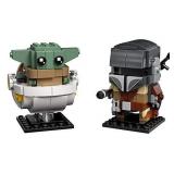 LEGO BrickHeadz Star Wars The Mandalorian & The Child 75317 Building Kit, Toy for Kids and Any Star Wars Fan Featuring Buildable The Mandalorian and The Child Figures (295 Pieces)