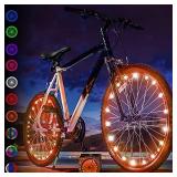 Activ Life Bike Wheel Lights (2 Tires, Orange) Top Birth Day Gifts for Women & Easter 2022 Presents for Girls. Best Unique Valentines Gifts for Her Wife Mom Friend Sister Girlfriend & Popular Aunts
