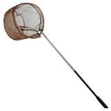 RESTCLOUD Bait Net and Fishing Landing Net with Telescoping Pole Handle Extends to 59 inches (Brown)