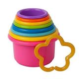The First Years Stack up Cup Toys, Multi, 8 Count, Pack of 9
