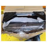 Sorbus Dresser with 8 Drawers - Furniture Storage Chest for Kids Clothing Organization, Bedroom, Hallway, Closet, Office - Steel Iron Frame, Rustic Farmhouse Wood Top, Fabric Bins (Black)