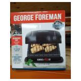 George Foreman 4-Serving Removable Plate Electric Grill and Panini Press, Black, GRP1060B