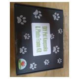 Baby Handprint & Footprint Keepsake Photo Frame Kit - Personzalize it w/ Bonus Stencil! Non-Toxic Clay, Wall/Table Wood Picture Frame. Perfect Registry, Baby Shower, New Mom, Birthday & Newborn Gift!