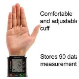 PARAMED Automatic Wrist Blood Pressure Monitor: Blood-Pressure Kit of Bp Cuff + 2AAA and Carrying case - Irregular Heartbeat Detector & 90 Readings Memory Function & Large Display