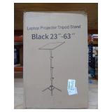Projector Tripod Stand, Universal Laptop Tripod Stand, Portable DJ Equipment Stand, Folding Floor Tripod Stand, Outdoor Computer Table Stand For Stage or Studio, Height Adjustable 23 to 63 Inch