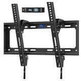 Mounting Dream Tilting TV Mounts for Most 26-55 Inch LED, LCD TVs up to VESA 400 x 400mm and 88 LBS Loading Capacity, TV Wall Mount with Unique Strap Design for Easily Lock and Release MD2268-MK
