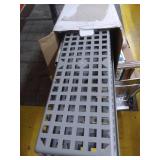 Keren Over The Door Pantry Organizer - 6-Tier Home Organization Steel & Resin Construction with Sturdy Hooks Hanging, Cans, Spice, Storage, Closet, Gray, 18.5x59.5"