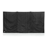 WallUp! The Instant Outdoor, Weather-Resistant, Durable, UV-Treated Flag Cloth Privacy Screen, Divider, Enclosure, Shelter, 6-feet High by 12-feet Wide, Black