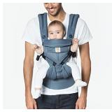 Ergobaby Omni 360 All-Position Baby Carrier for Newborn to Toddler with Lumbar Support & Cool Air Mesh (7-45 Lb), Oxford Blue